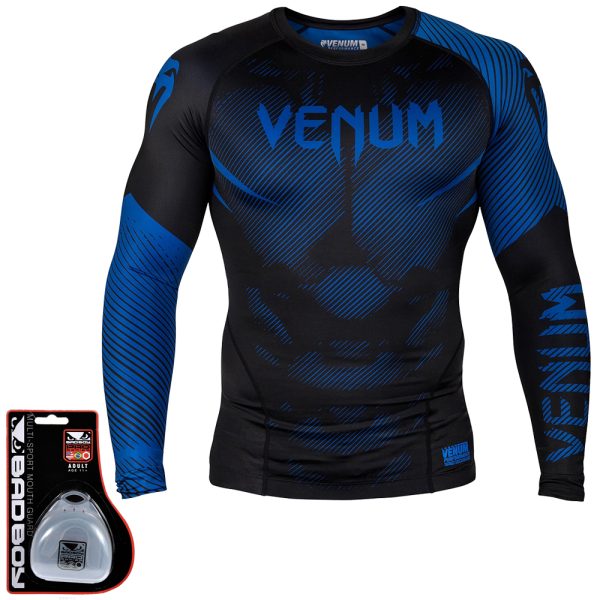 Рашгард Venum NOGI 2.0 ЧЕРНЫЙ/СИНИЙ