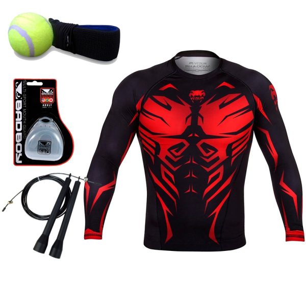 Рашгард Venum Shadow Hunter + капа, тренажер, скакалка в подарок!