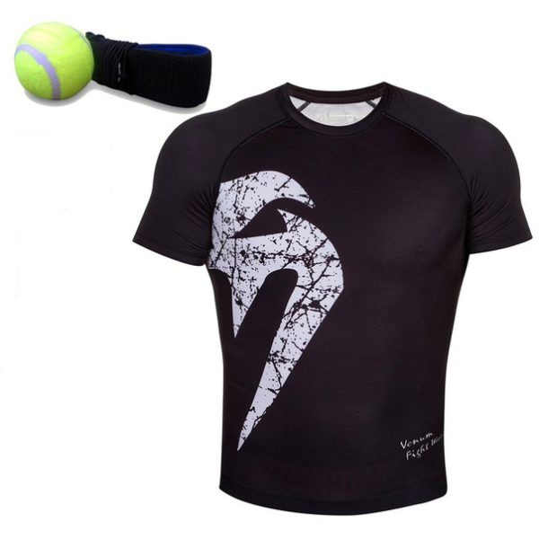 Рашгард Venum Giant black (короткий рукав)