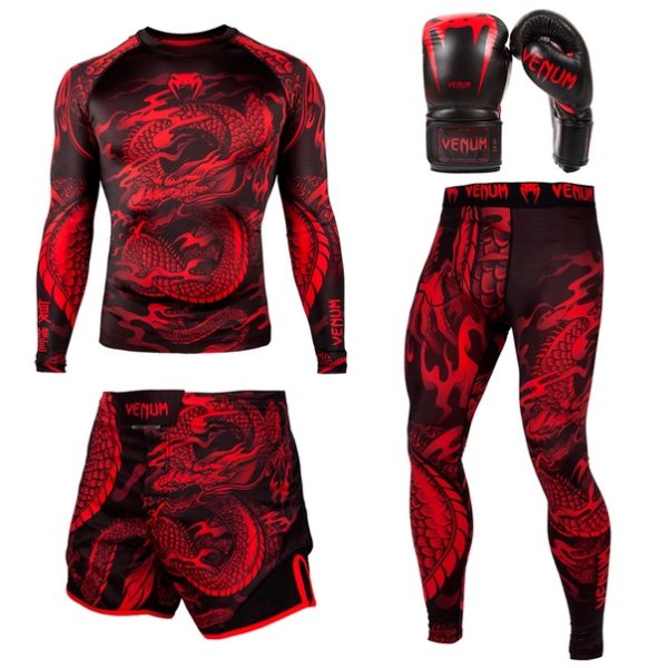 Комплект Venum DRAGON’S FLIGHT Red + перчатки Venum