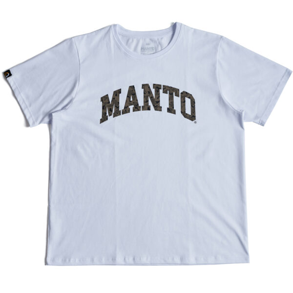 Футболка MANTO VARSITY CAMO OVERSIZE белая