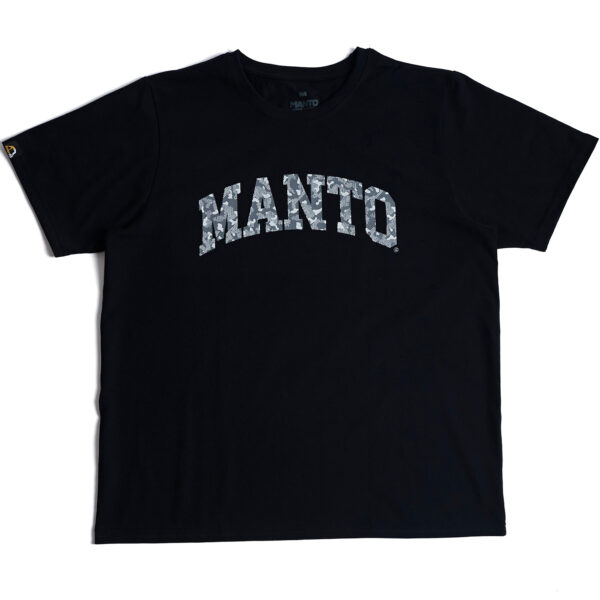 Футболка MANTO VARSITY CAMO OVERSIZE черная