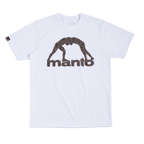 Футболка MANTO LOGO CAMO белая