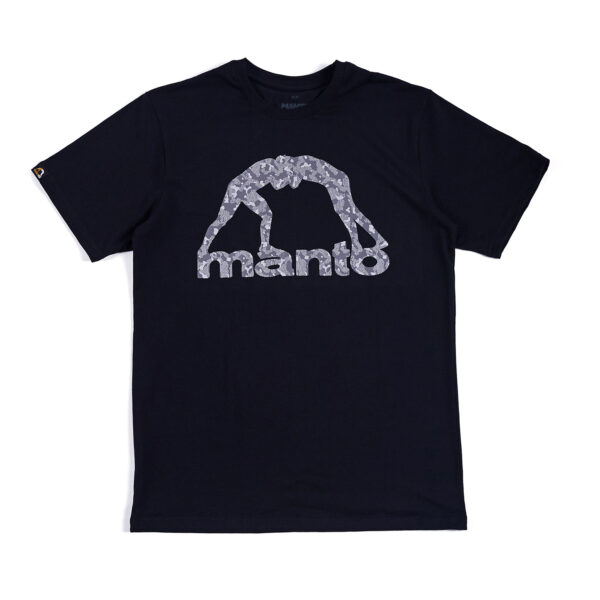 Футболка MANTO LOGO CAMO черная