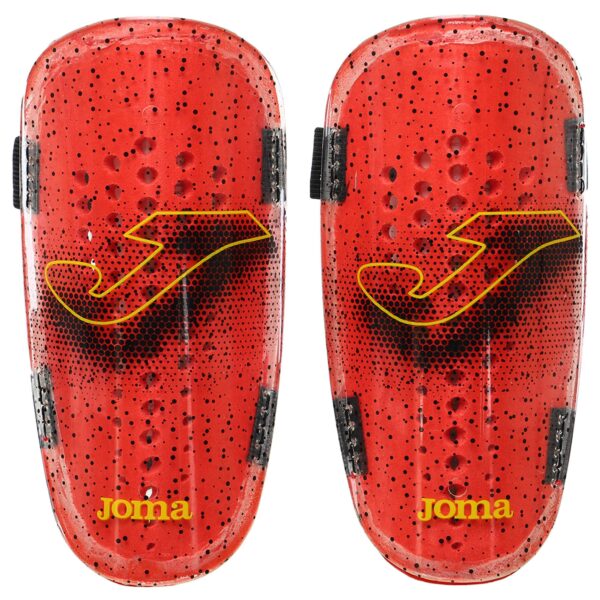 Щитки футбольные Joma ATTACK красный-желтый