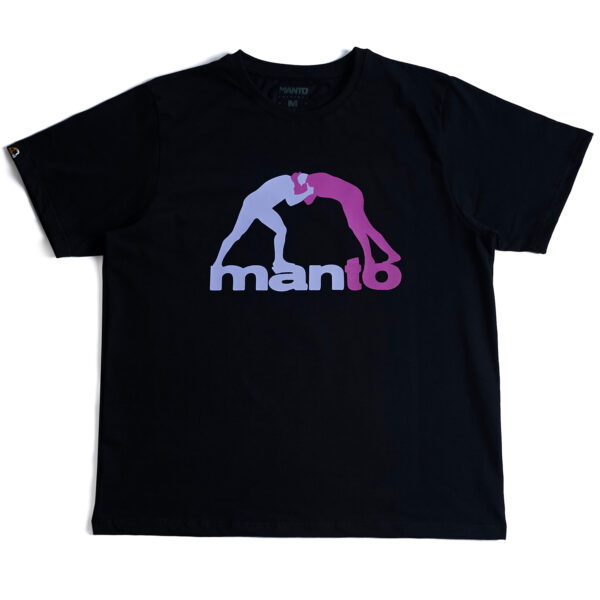 Футболка MANTO DUO ROSA OVERSIZE черная