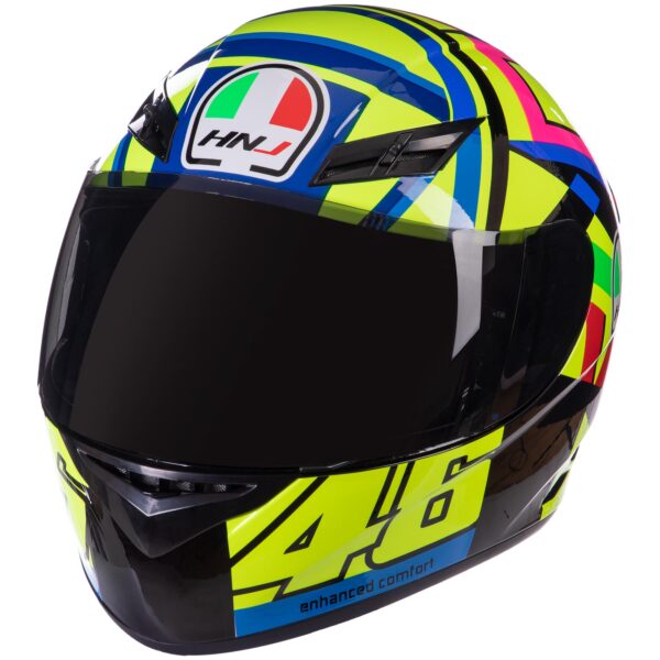 Мотошлем интеграл (full face) HNJ L-XL мультиколор