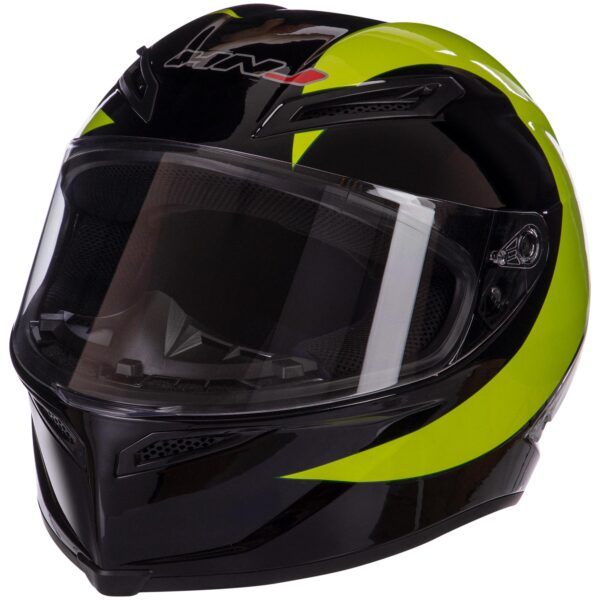 Мотошлем интеграл (full face) HNJ L-XL черный-серый матовый