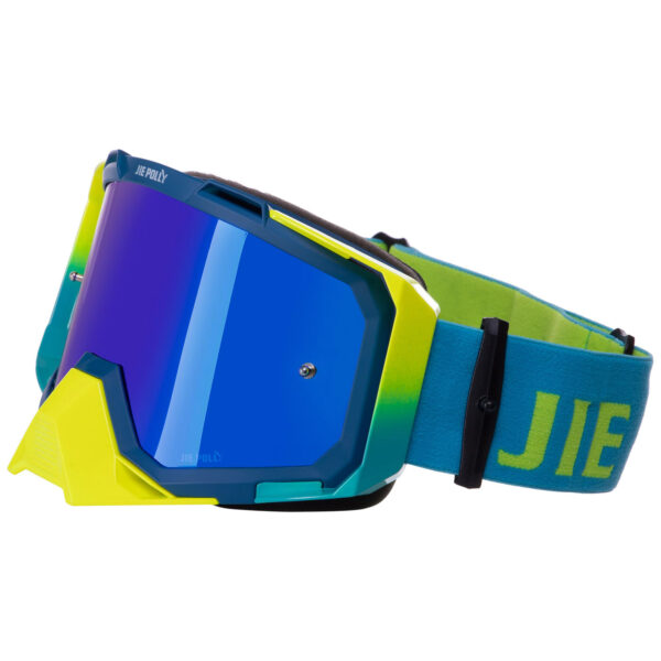 Мотоочки маска кроссовая JIE POLLY желтые