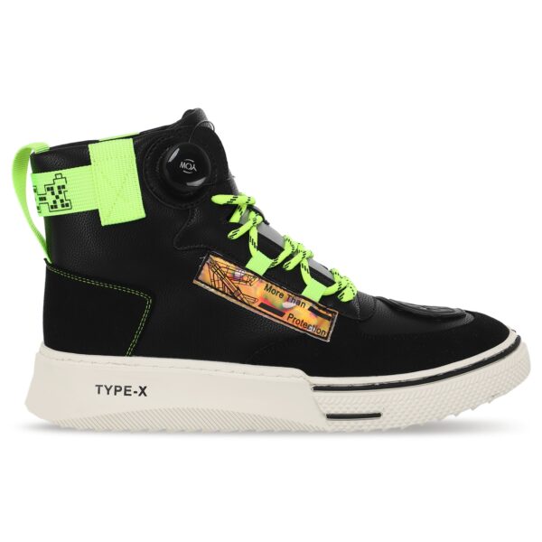 Мотоботы Городские короткие SCOYCO 39-46 черный-салатовый