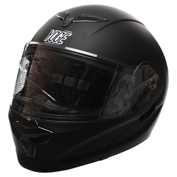 Мотошлем модуляр (flip-up) YOGE MATT черный