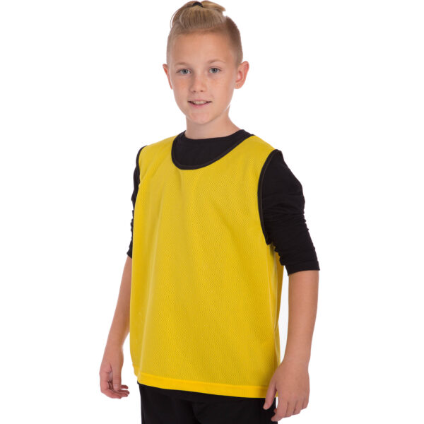 Манишки 20шт для футбола юниорские цельные (сетка) S-M-50х57см