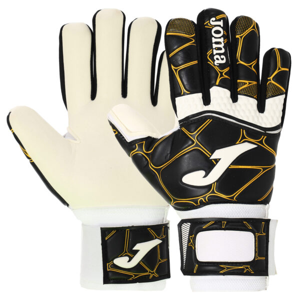 Перчатки вратарские юниорские Joma PRO размер 5-10 черный-золотой