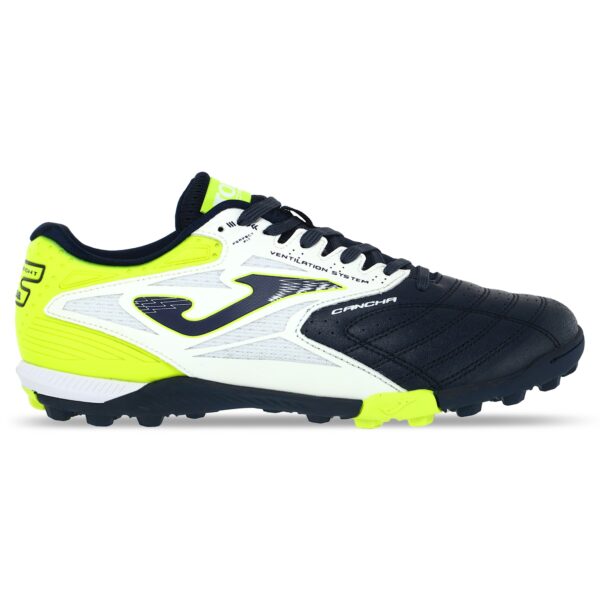 Сороконожки Joma CANCHA размер 39-43,5 черный-белый-лимонный