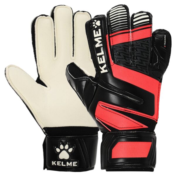 Перчатки вратарские юниорские KELME размер 5-10 черный-красный