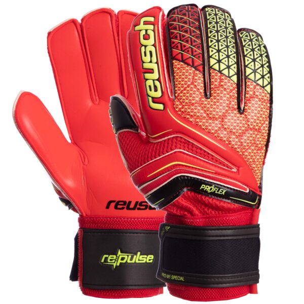 Перчатки вратарские с защитой пальцев REUSCH размер 9-10
