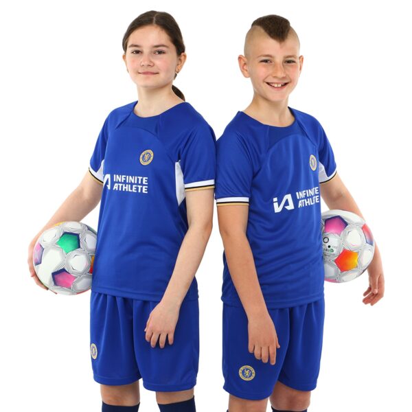 Форма футбольная детская с символикой футбольного клуба CHELSEA домашняя 2024 20-28 синий