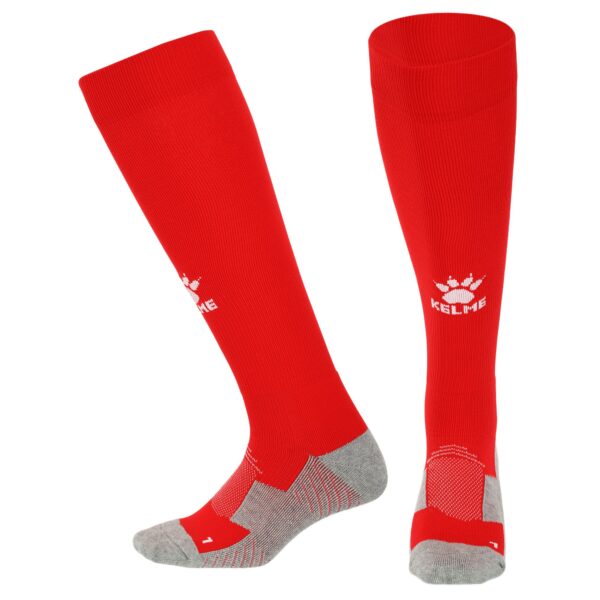 Гетры футбольные KELME LIGA размер M-XL красный-белый