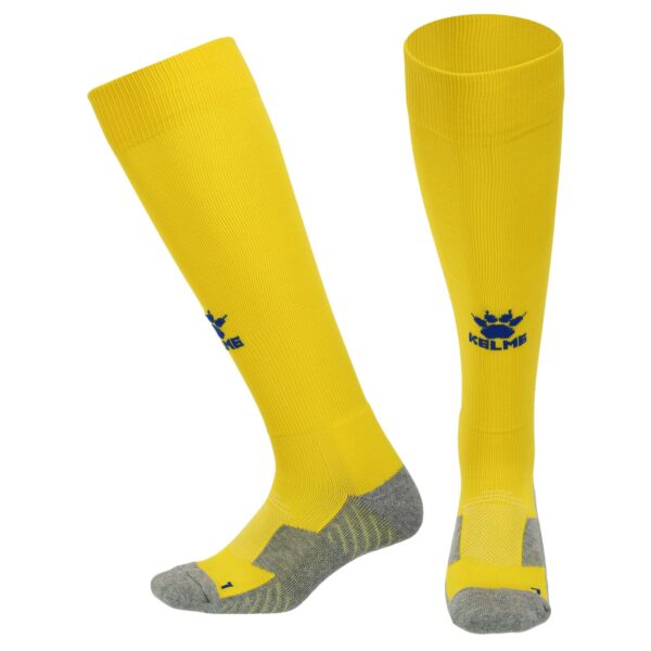 Гетры футбольные KELME LIGA размер M-XL желтый-синий