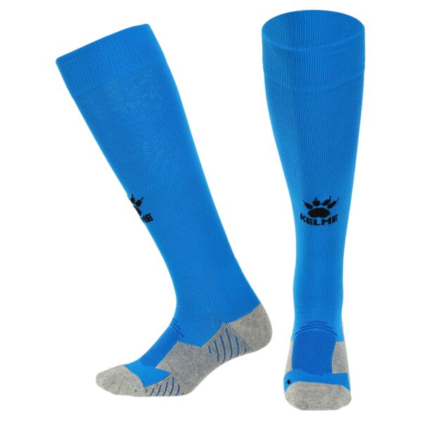 Гетры футбольные KELME LIGA размер M-XL голубой-черный