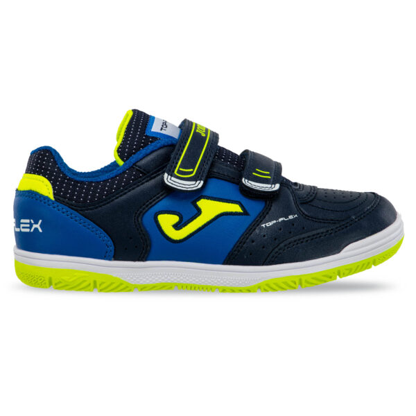 Футзалки обувь для мини-футбола детская на липучке Joma TOP FLEX размер 31-37 темно-синий-синий