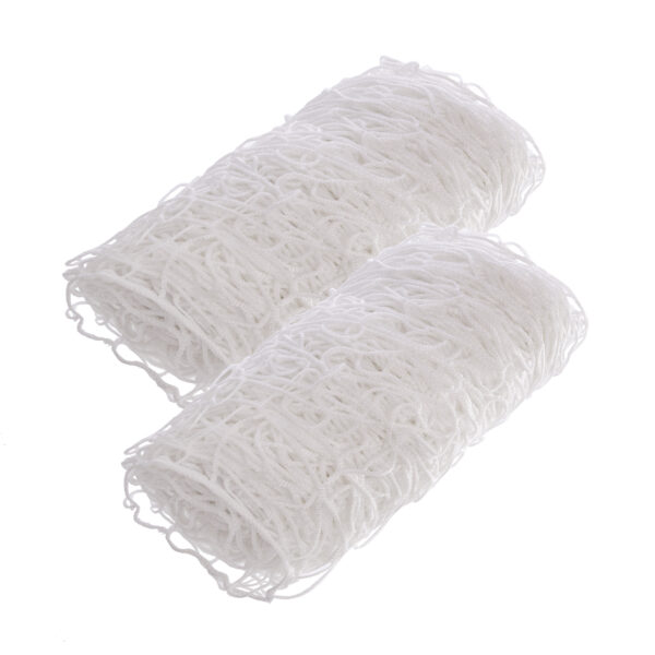 Сетка на ворота футбольные в комплекте из 2 штук ЕВРО 1 2,6х7,5м 2шт белый