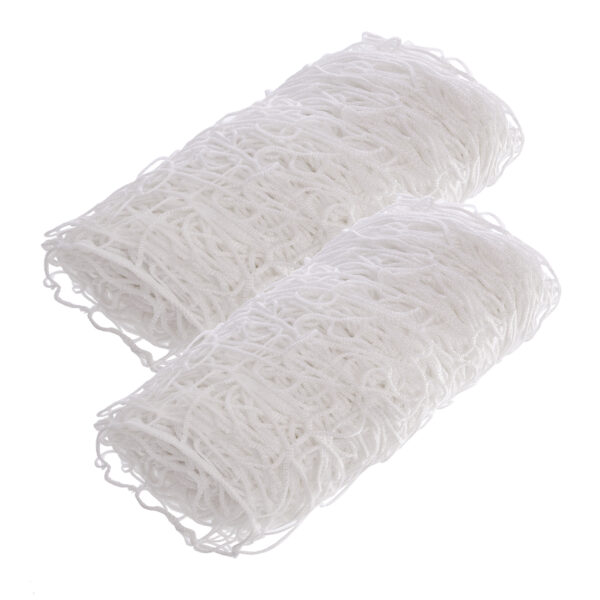 Сетка на ворота футбольные в комплекте из 2 штук ЕВРО 2,1 2,6х7,5м 2шт белый