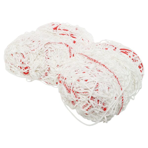 Сетка на ворота футбольные в комплекте из 2 штук STAR 7,5x2,9x2,1м 2шт белый-красный