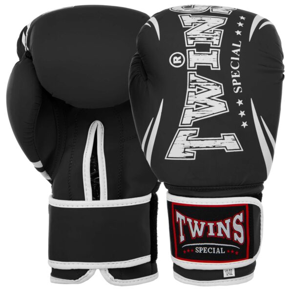 Перчатки боксерские TWINS черные