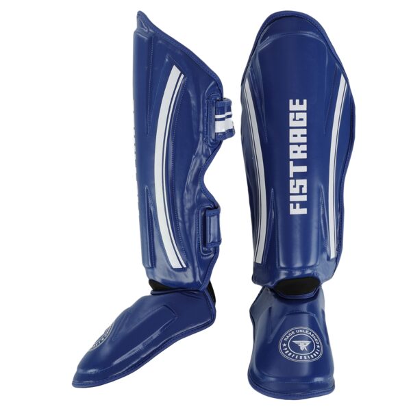 Защита голени и стопы для единоборств FISTRAGE S-XL синяя
