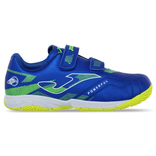 Футзалки обувь для мини-футбола детская на липучке Joma POWERFULL размер 26-37 синий