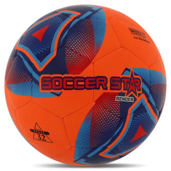 Мяч футбольный HIBRED SOCCER STAR RENDER №5 PU оранжевый