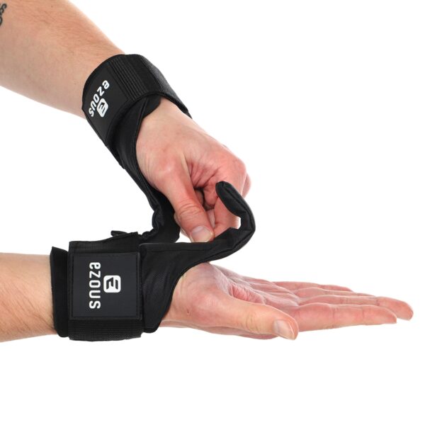 Крюки для подтягивания и тяги на запястья LIFTING HOOK EZOUS 2шт черный