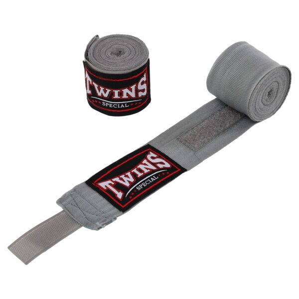 Бинты боксерские хлопок с эластаном TWINS 5м серые
