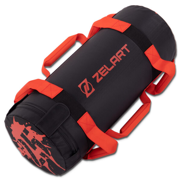 Мешок утяжелитель для функционального тренинга Power Bag 25кг черный-красный