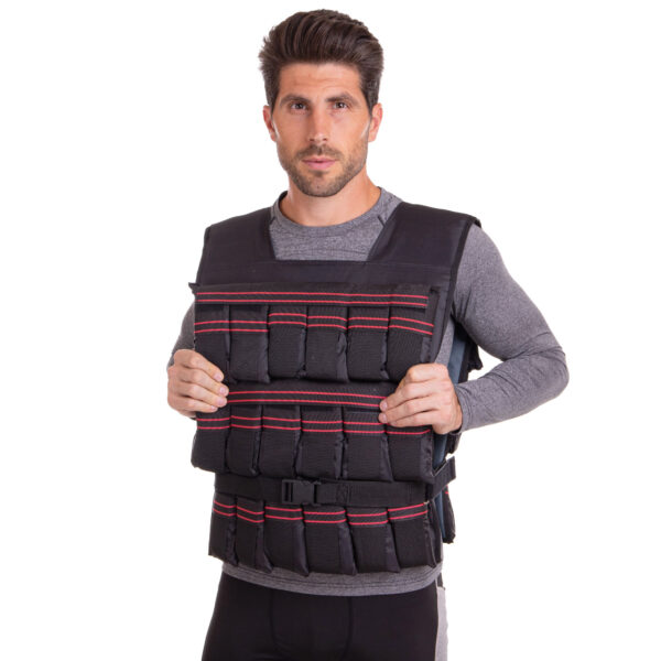 Жилет утяжелитель с регулируемым весом WEIGTH VEST вес-0,5-6 кг черный