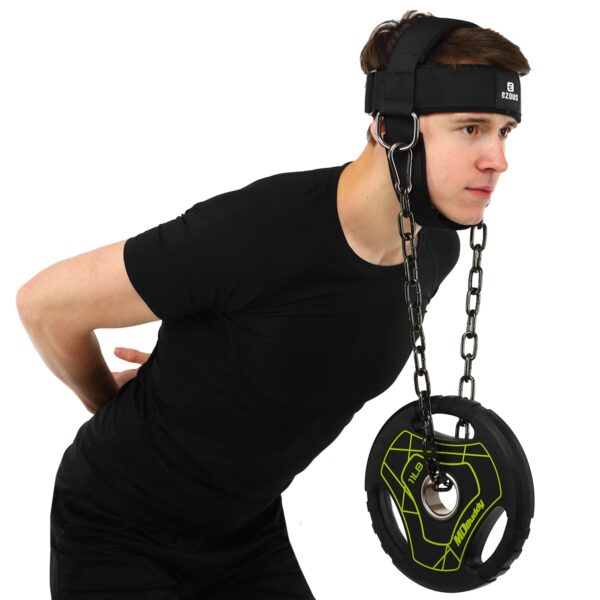 Упряжь тренажер для тренировки мышц шеи NECK HARNESS EZOUS черный