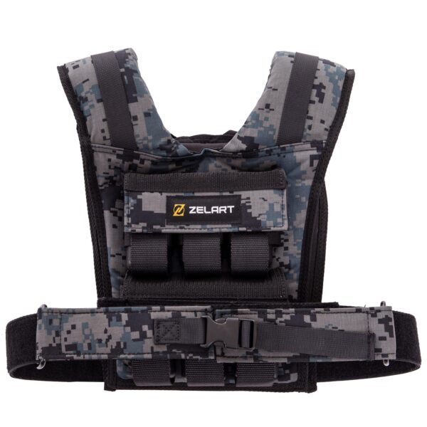 Жилет утяжелитель с регулируемым весом WEIGTH VEST вес-1-12кг камуфляж