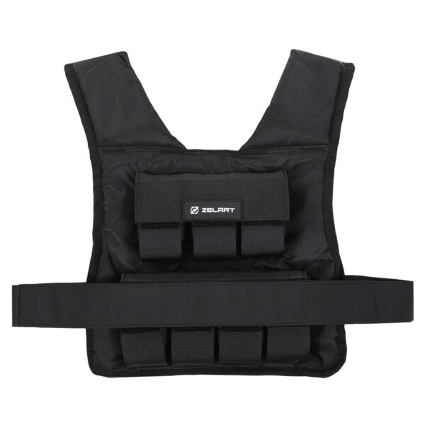 Жилет утяжелитель с регулируемым весом WEIGTH VEST вес-1-15кг черный