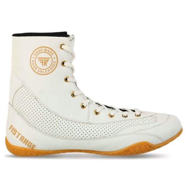 Боксерки кожаные FISTRAGE размер 35-45 белые