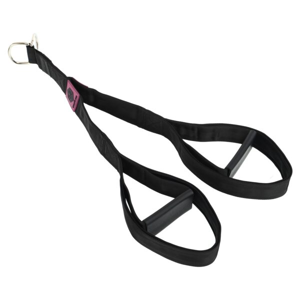 Лямка гибкая тяга для трицепса с двойным хватом SOFT TRICEP ROPE EZOUS 73х5,5см черный