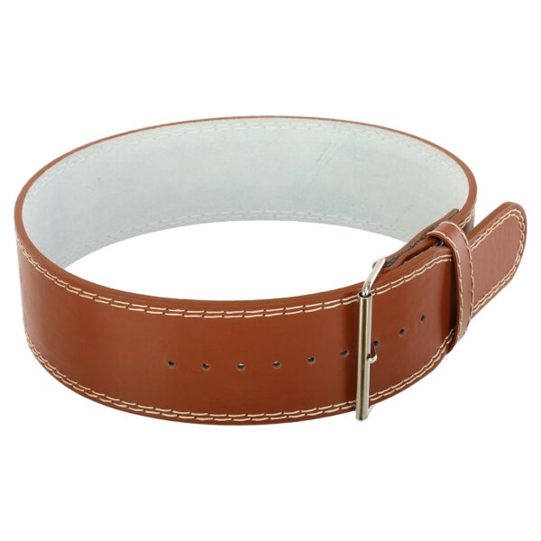 Пояс для пауэрлифтинга кожаный MDbuddy Weightlifting Belt ширина 10см размер-S-L коричневый
