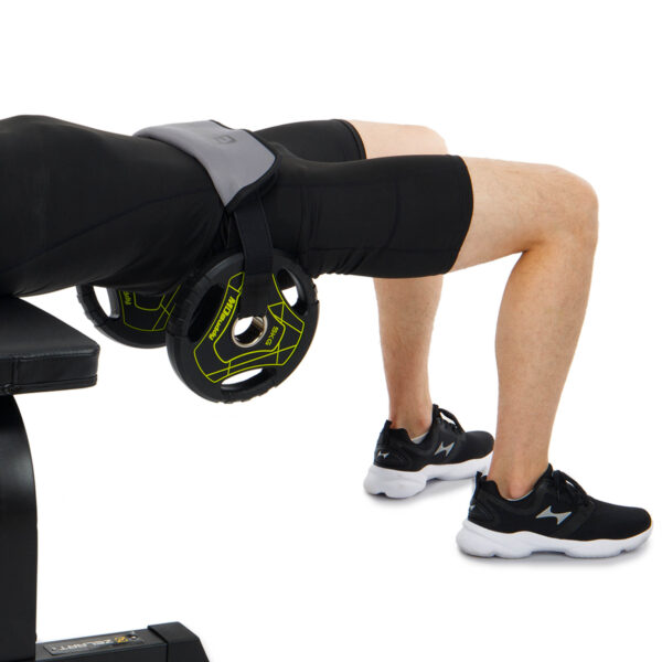 Набедренный пояс PORTABLE HIP THRUST STRAP EZOUS серый-черный