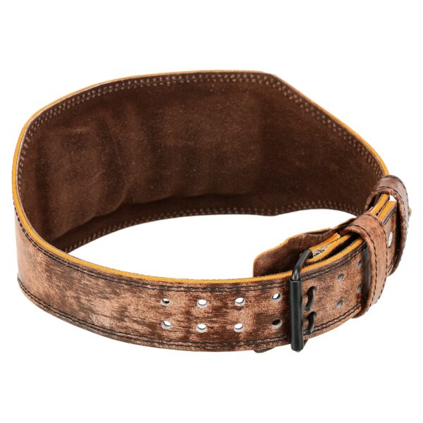 Пояс атлетический кожаный FISTRAGE спинка-15см размер-S-XXL коричневый