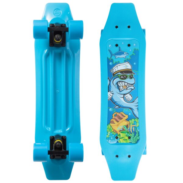 Скейтборд пластиковый FISH Duckbill 23" голубой