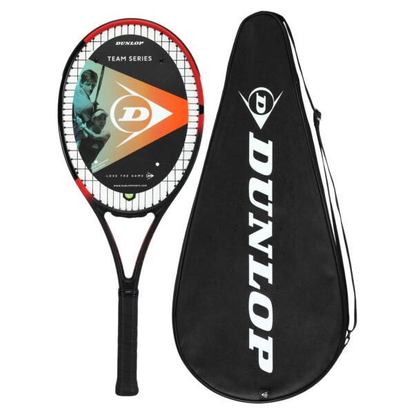 Ракетка для большого тенниса 27" DUNLOP TEAM 285 G3 HL черный-красный