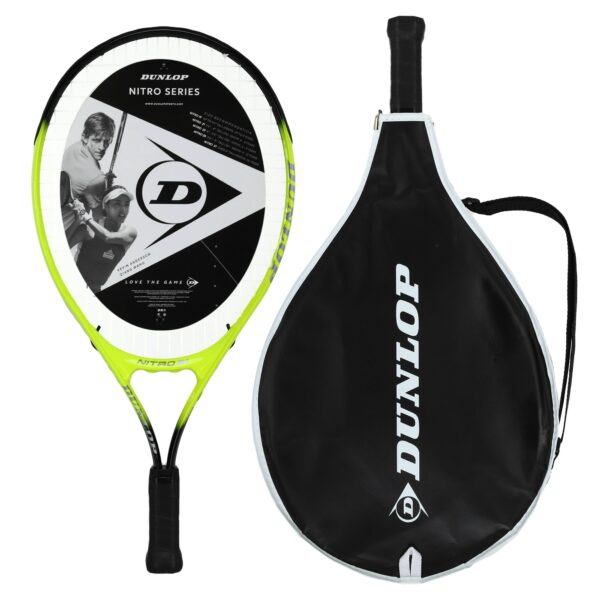 Ракетка для большого тенниса детская DUNLOP NITRO G000 HQ 5-6лет 21" черный-желтый
