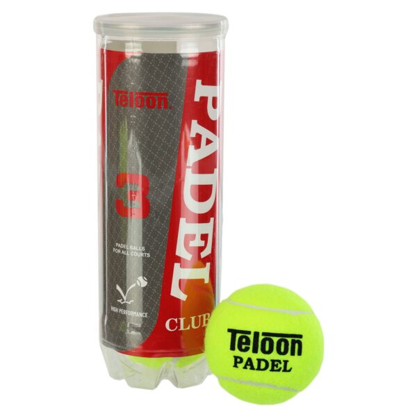 Мяч для падел тенниса TELOON PADEL CLUB 3шт салатовый