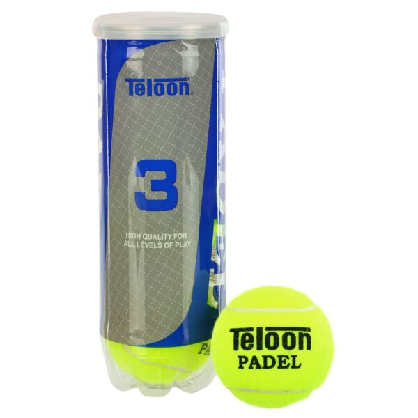 Мяч для падел тенниса TELOON PADEL 3шт салатовый