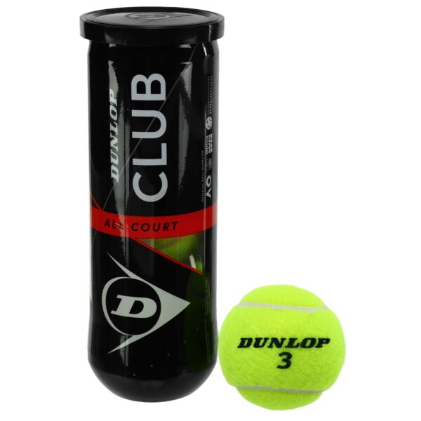 Мячи для большого тенниса DUNLOP CLUB AC 3шт салатовый